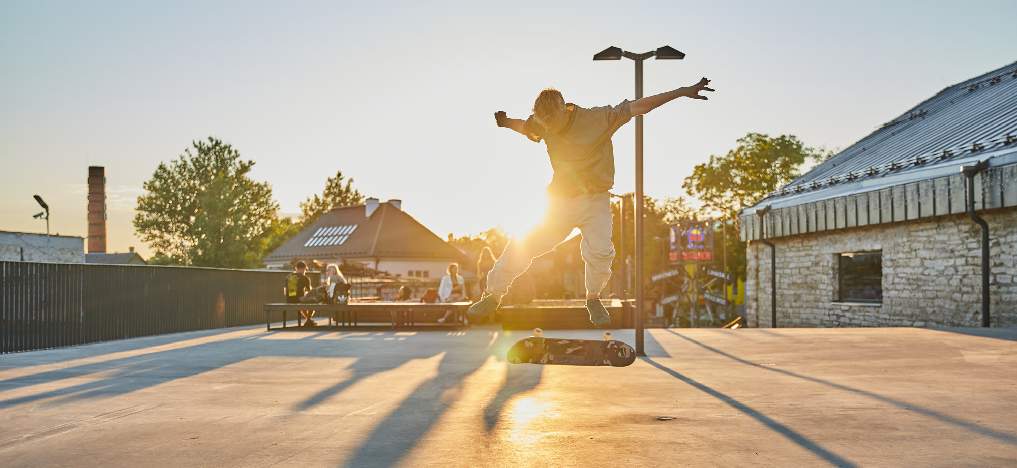 Sunset Kickflip